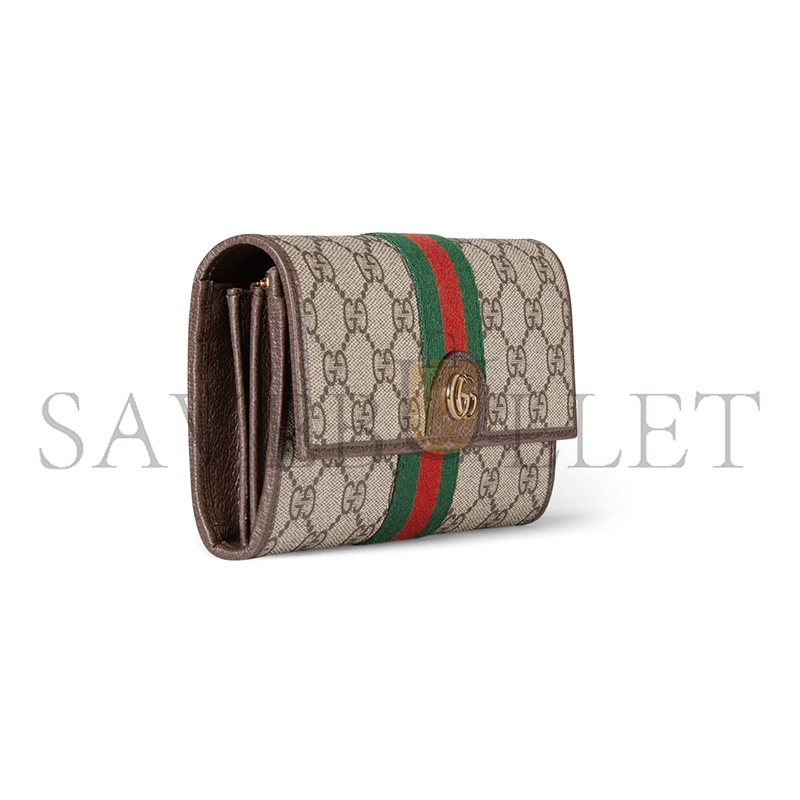 GUCCI OPHIDIA CONTINENTAL WALLET 838485 (19*10*3.5cm) GUCCI OPHIDIA CONTINENTAL WALLET 838485 (19*10*3.5cm)